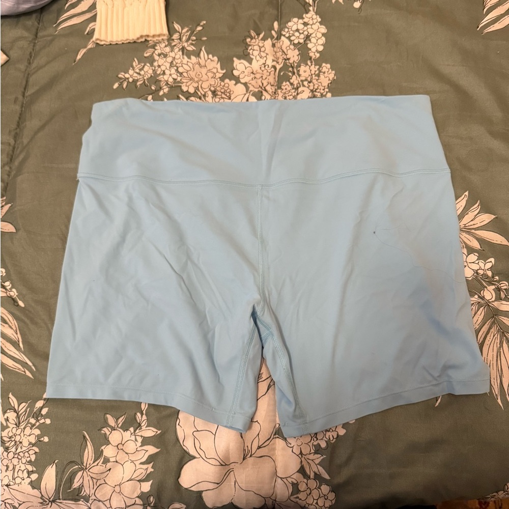 All in Motion Women's Sky Blue Bike Shorts